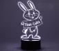 Preview: LED Nachtlicht Hase Hopsi weiss
