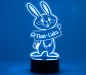 Mobile Preview: LED Nachtlicht Hase Hopsi hellblau