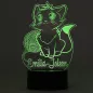 Mobile Preview: LED Nachtlicht Katze grün