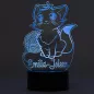 Preview: LED Nachtlicht Katze blau