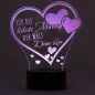 Preview: LED Nachtlicht liebste Mama lila