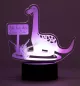 Preview: LED Nachtlicht Dino lila