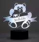 Mobile Preview: LED Nachtlicht Teddy weiss