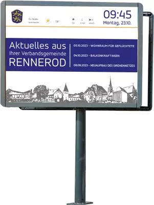 LED Tafel Westerwald - pro Woche