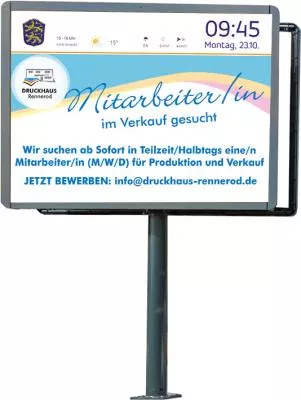 LED Tafel Westerwald - pro Woche