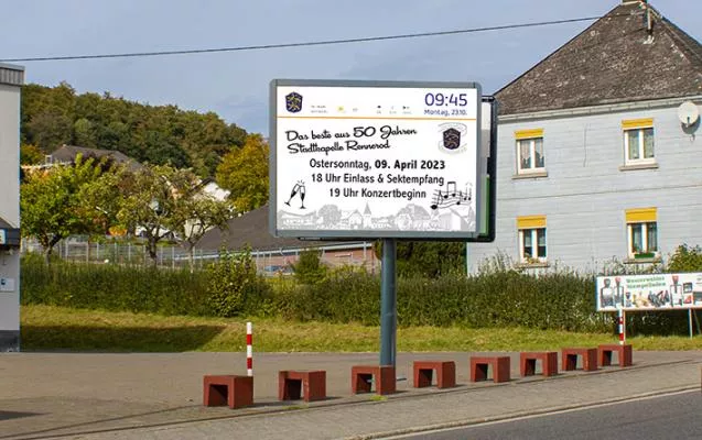 LED Tafel Westerwald - Veranstaltungen von Vereinen