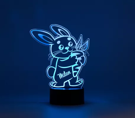 LED Nachtlicht Hase Mümmel blau