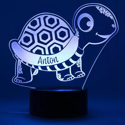 LED Nachtlicht Landschildkröte - Dunkelblau