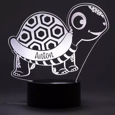 LED Nachtlicht Landschildkröte - weiss