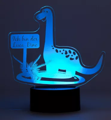 LED Nachtlicht Dino blau