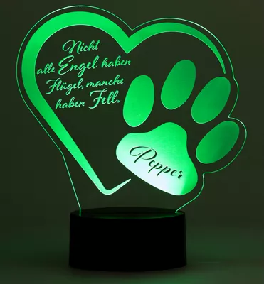 LED Nachtlicht Haustier grün