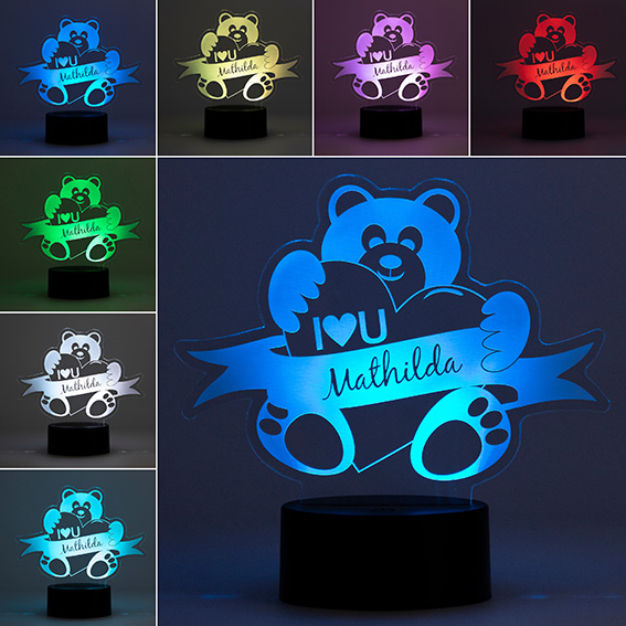 Druckhaus Rennerod - Traumlicht - Unsere LED Acryl Lichter - Motivlicht  Teddy