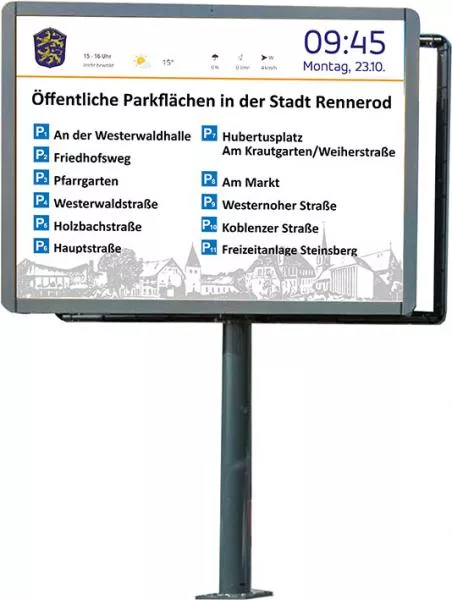 LED Tafel Westerwald - pro Woche