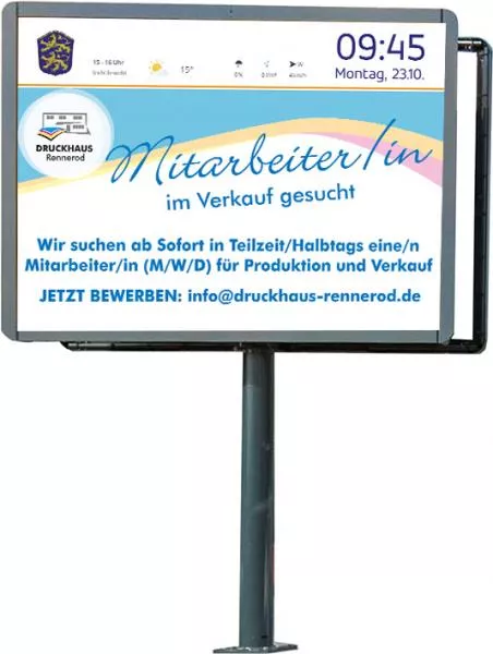 LED Tafel Westerwald - pro Woche