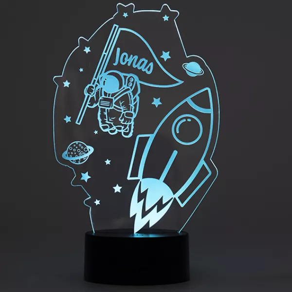 LED Nachtlicht Astronaut hellblau