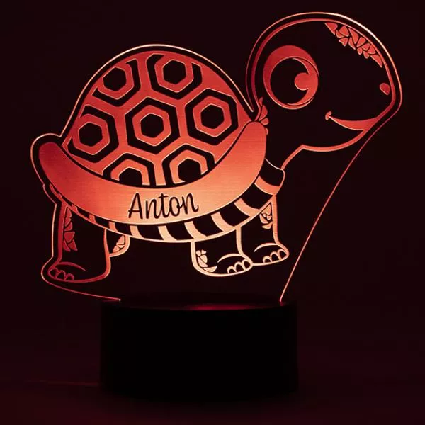 LED Nachtlicht Landschildkröte - Rot LED Nachtlicht Landschildkröte - Rot