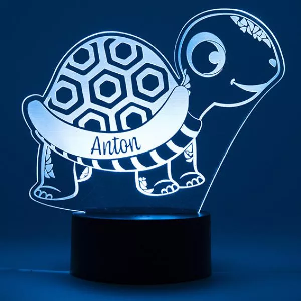 LED Nachtlicht Landschildkröte - Hellblau LED Nachtlicht Landschildkröte - Hellblau
