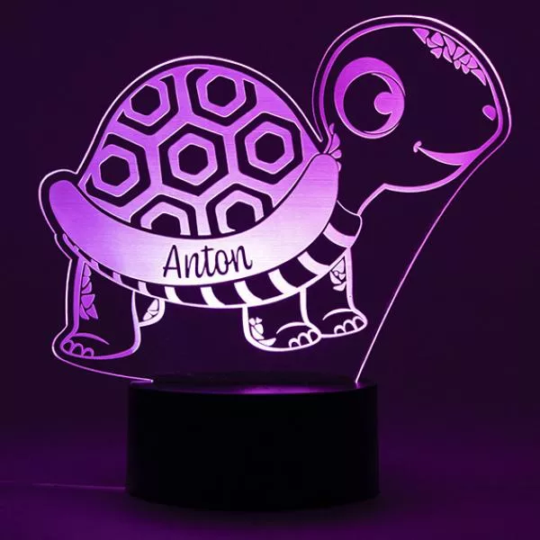 LED Nachtlicht Landschildkröte - Lila LED Nachtlicht Landschildkröte - Lila