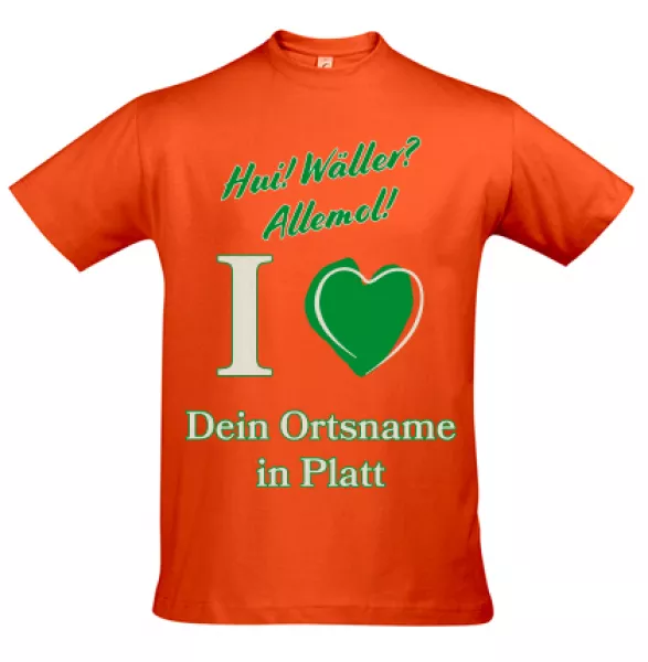 Wäller Shirt Verbandsgemeinde Wirges in grün mit weißer Aufschrift