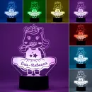 LED Nachtlicht, individuelles Motivlicht Einhorn mit TuTu, personalisiertes Schlummerlicht