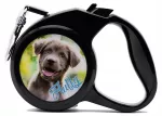 Hundeleine, Rollleine - ausziehbare, personalisiert mit Foto und Name
