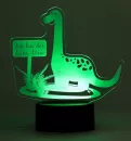 LED Nachtlicht, Motivlicht Dino, personalisiertes Schlummerlicht